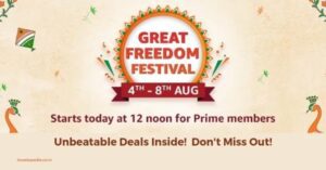 Amazon Great Freedom Festival Sale 2023