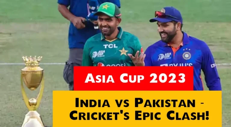India vs. Pakistan - Cricket's Epic Clash!