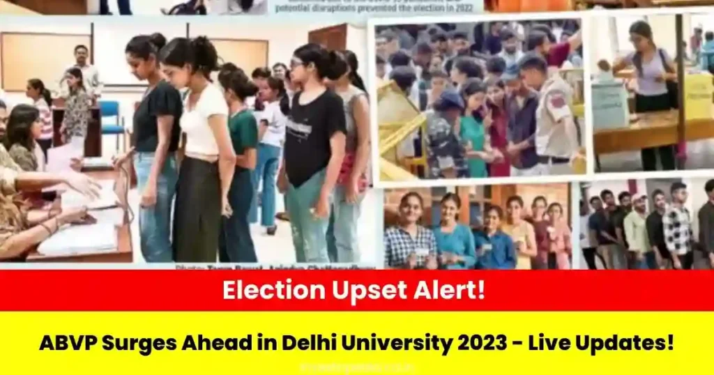 Delhi University, Student Union, Election 2023, ABVP, NSUI, Live Updates, Central Panel