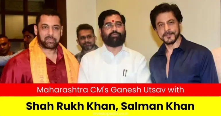 Shah Rukh Khan, Salman Khan, Ganesh Utsav, Eknath Shinde, Bollywood Celebrities, Star-Studded Event