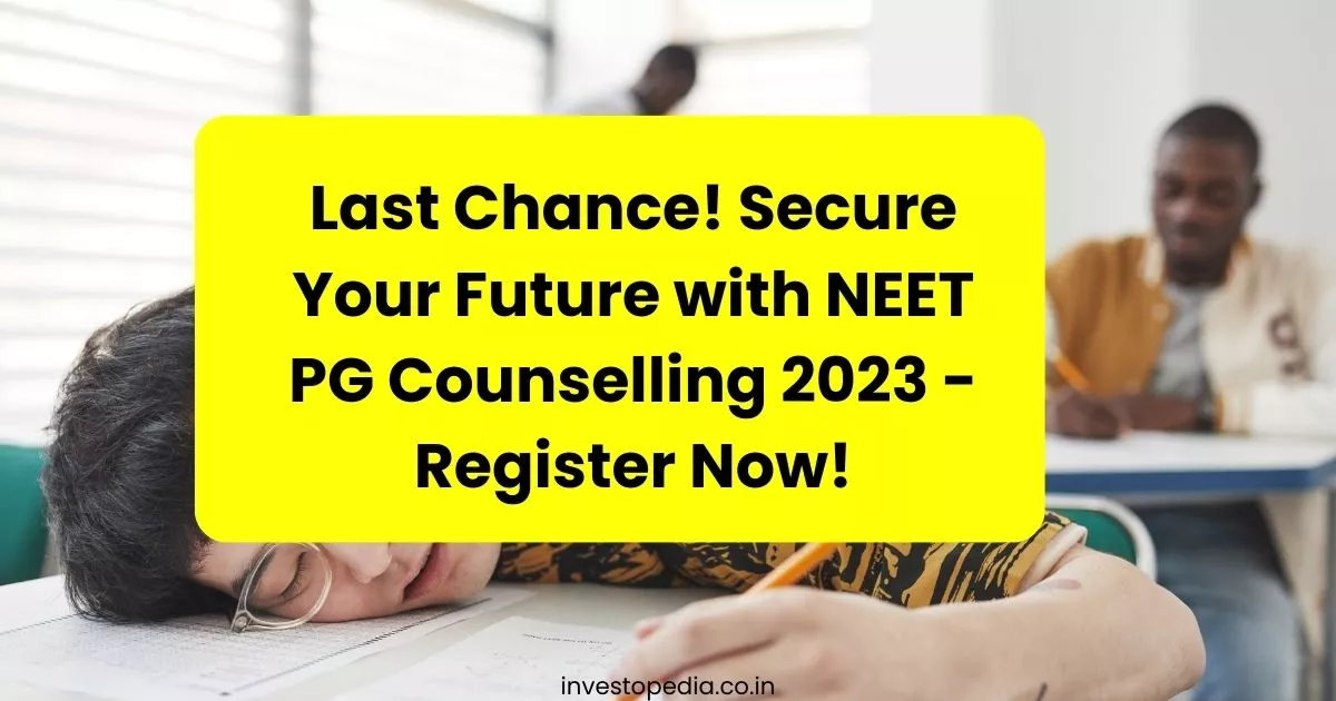 NEET PG Counselling, Stray Vacancy Round, Registration Deadline, Medical Counselling Committee, NEET PG 2023, Seat Availability,