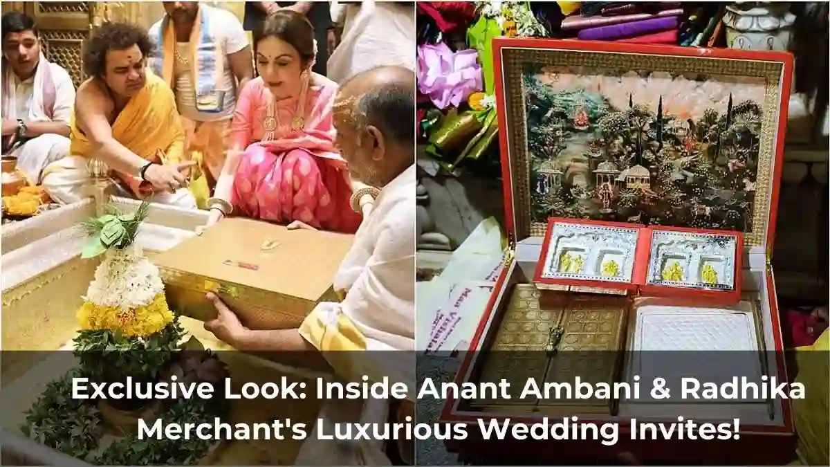 Exclusive Anant Ambani & Radhika Merchant's Opulent Wedding Invitations!