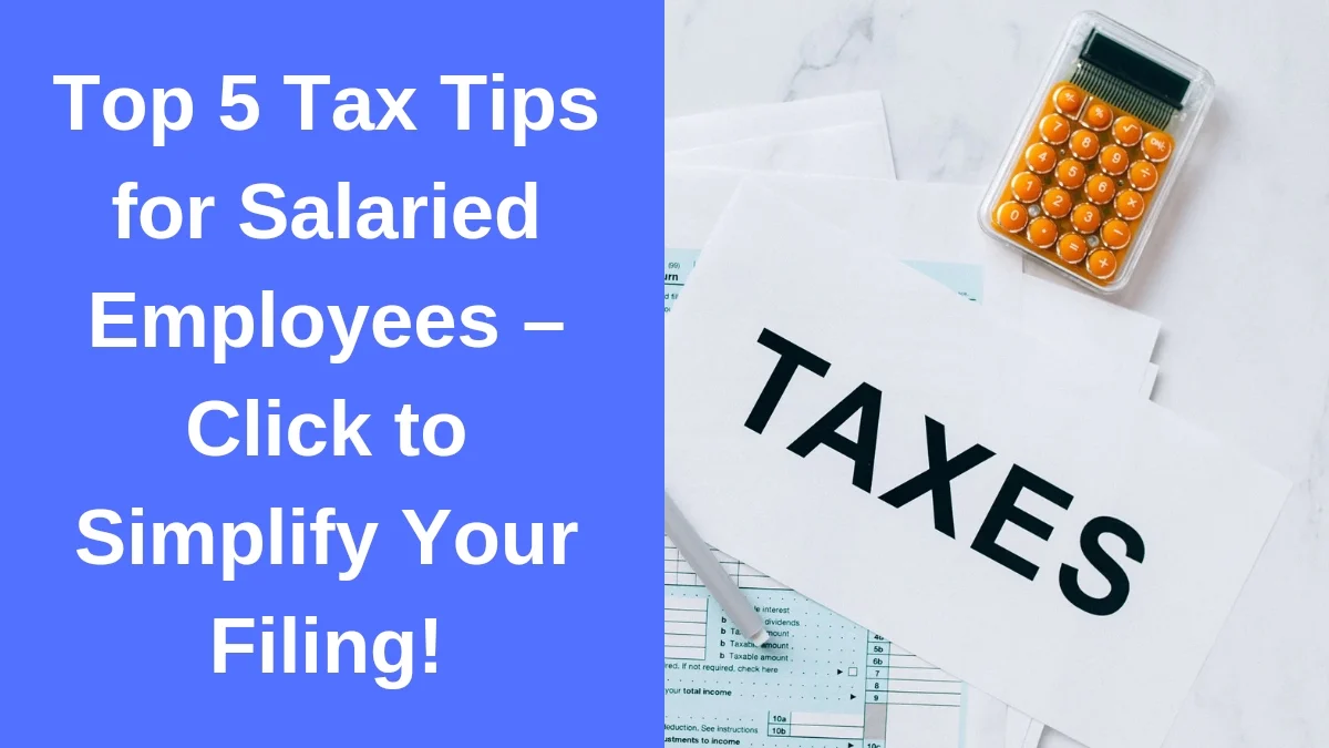 TaxFilingTips, SalariedTaxReturn, MaximizeRefunds