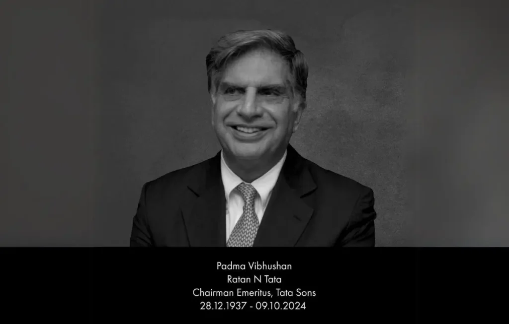 Ratan Tata Passed Away, India Loses a Visionary Leader,Ratan Tata, Sir Ratan Tata, Indian entrepreneur, Tata Group, Philanthropy, Business success, Leadership, Inspirational stories, Overcoming challenges, Legacy of Ratan Tata,