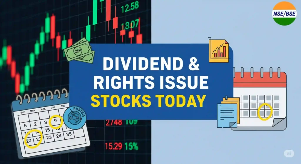 Dividend, Rights Issue Stocks Today: July 11 Key Updates 1 Dividend, Rights Issue Stocks Today,Dividend stocks today, rights issue stocks today,Ex-dividend stocks July 11, final dividend stocks India, corporate action updates NSE/BSE, high dividend yield IT stocks, rights issue eligibility today,dividend payout stocks, ex-date list, income investing India, stock rights offer 2025, dividend record date, July stock actions,