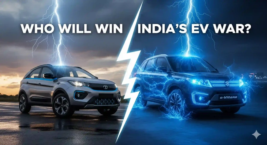 Maruti e-Vitara EV: Will It Beat Tata Nexon EV? Maruti e-Vitara EV: Will It Beat Tata Nexon EV?Maruti e-Vitara: Price, Range & Launch DateMaruti e-Vitara EV: Price & Range Revealed