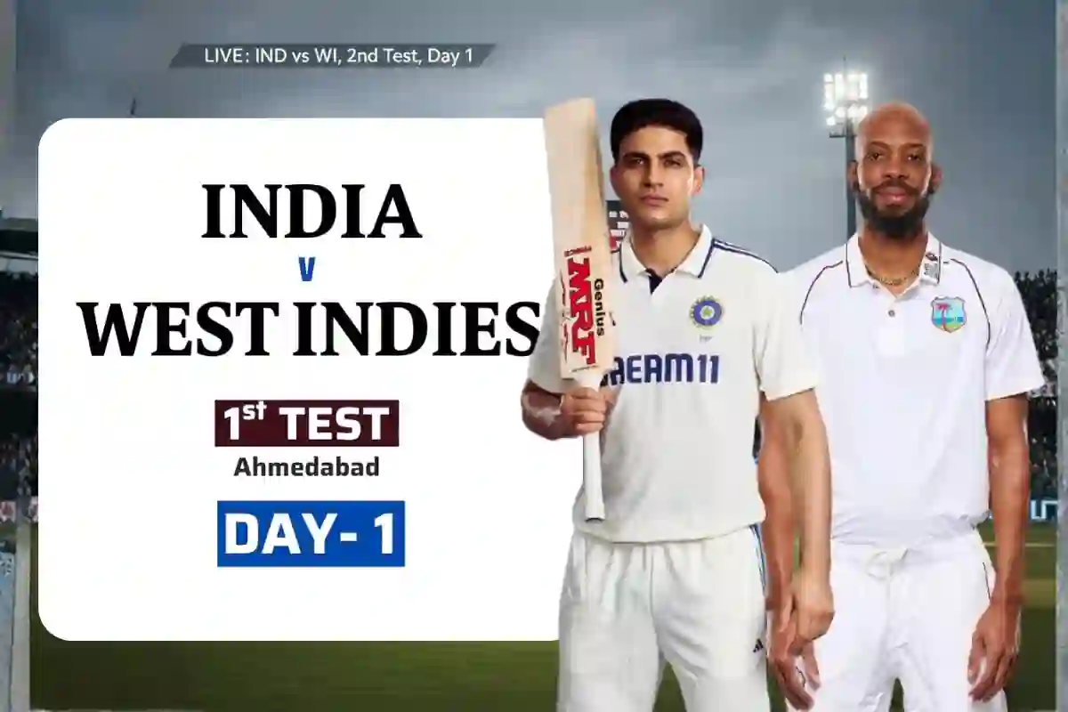 IND vs WI Live, India vs West Indies 2nd Test 2025, Yashasvi Jaiswal 150, India West Indies Test Match, Cricket Live Score Today, Shubman Gill, IND vs WI Day 1 Highlights, Delhi Test Live,