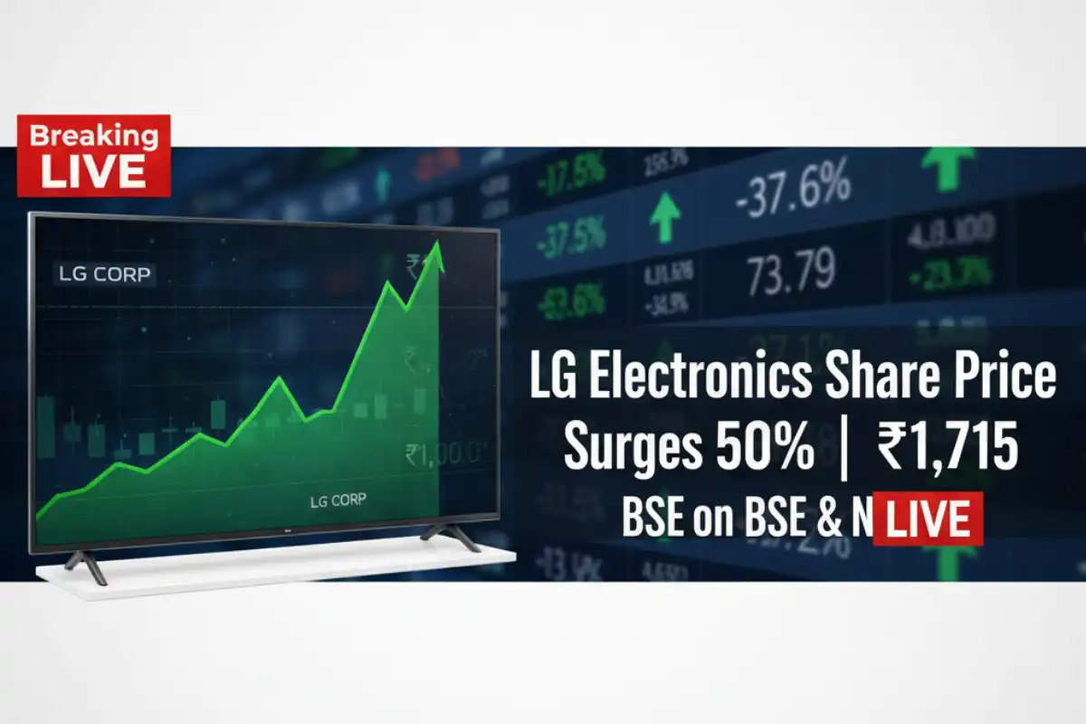 LG Electronics Share Price,LG India Share Price,LG Electronics India IPO Listing,LG Electronics Stock Price NSE/BSE,LG Electronics India Market Cap,LG Electronics IPO, LG IPO GMP, LG Electronics IPO allotment, LG IPO listing price, LG IPO grey market premium, LG Electronics IPO news, LG Electronics IPO updates, LG IPO expected returns, LG IPO India 2025, LG Electronics IPO live, LG IPO subscription, LG IPO investors,