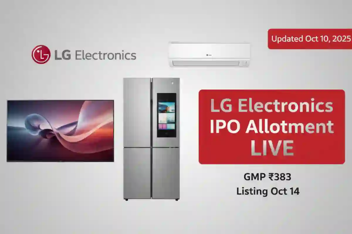 LG Electronics IPO allotment, LG IPO GMP today, LG IPO listing date, LG IPO 2025, LG Electronics allotment status India