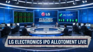 LG Electronics IPO allotment status, LG IPO allotment date, LG Electronics IPO GMP today, LG IPO listing price, LG Electronics India IPO, KFin Technologies IPO allotment, BSE NSE IPO status check,