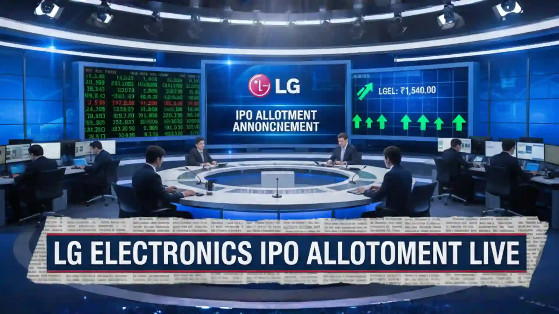 LG Electronics IPO allotment status, LG IPO allotment date, LG Electronics IPO GMP today, LG IPO listing price, LG Electronics India IPO, KFin Technologies IPO allotment, BSE NSE IPO status check,