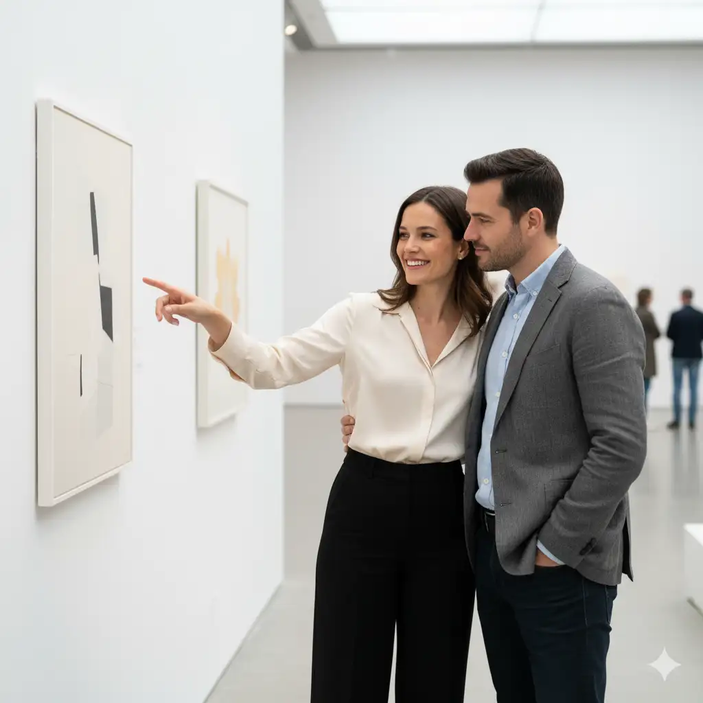 20 Gemini AI Prompts to Create Ultra-Realistic Couple Poses in 8K 19 Cople Museum or Art Gallery Date Gemini AI Prompt