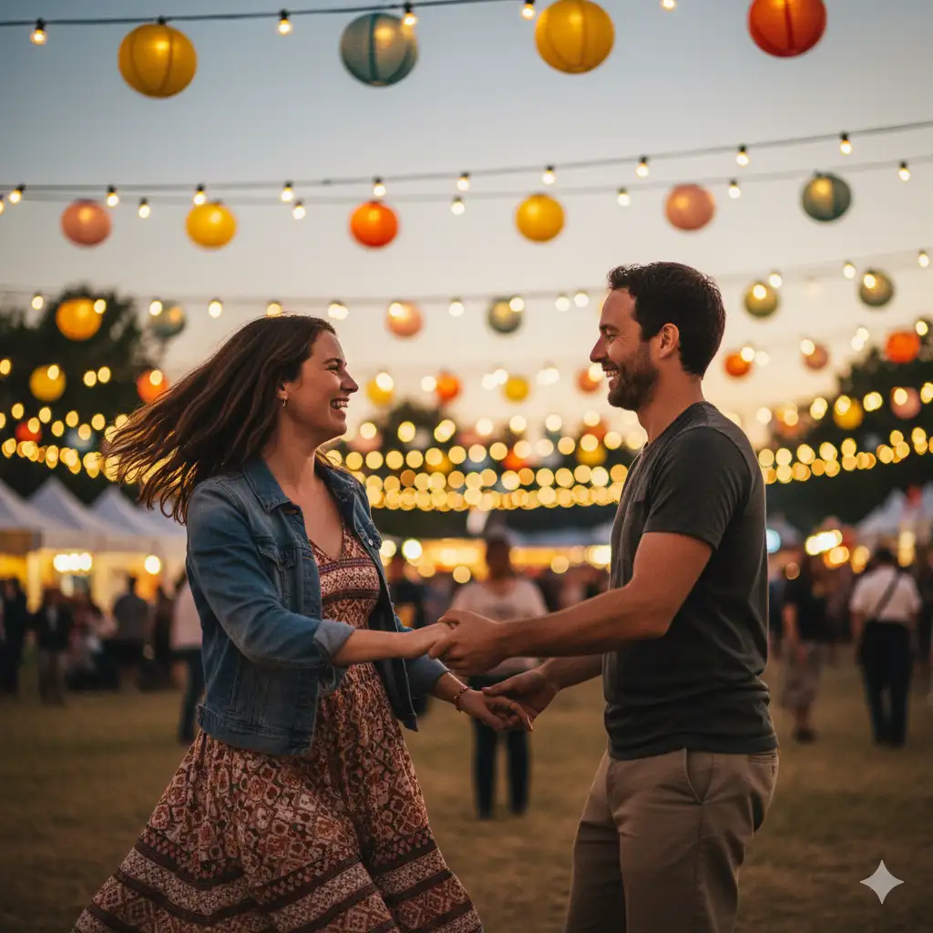 20 Gemini AI Prompts to Create Ultra-Realistic Couple Poses in 8K 18 Cople Festival Night Dance Gemini ai prompt