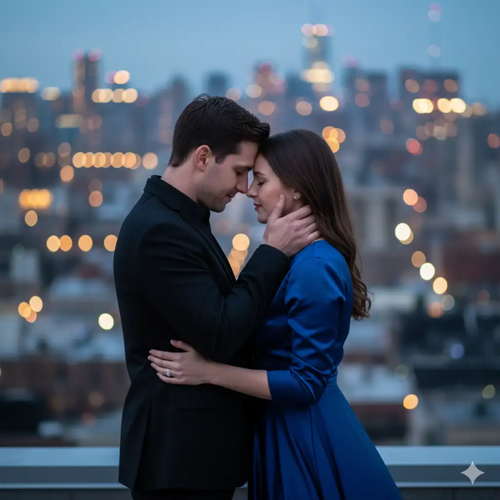 20 Gemini AI Prompts to Create Ultra-Realistic Couple Poses in 8K 20 Couple Twilight Rooftop Embrace Gemini ai prompt